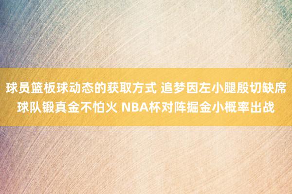 球员篮板球动态的获取方式 追梦因左小腿殷切缺席球队锻真金不怕火 NBA杯对阵掘金小概率出战